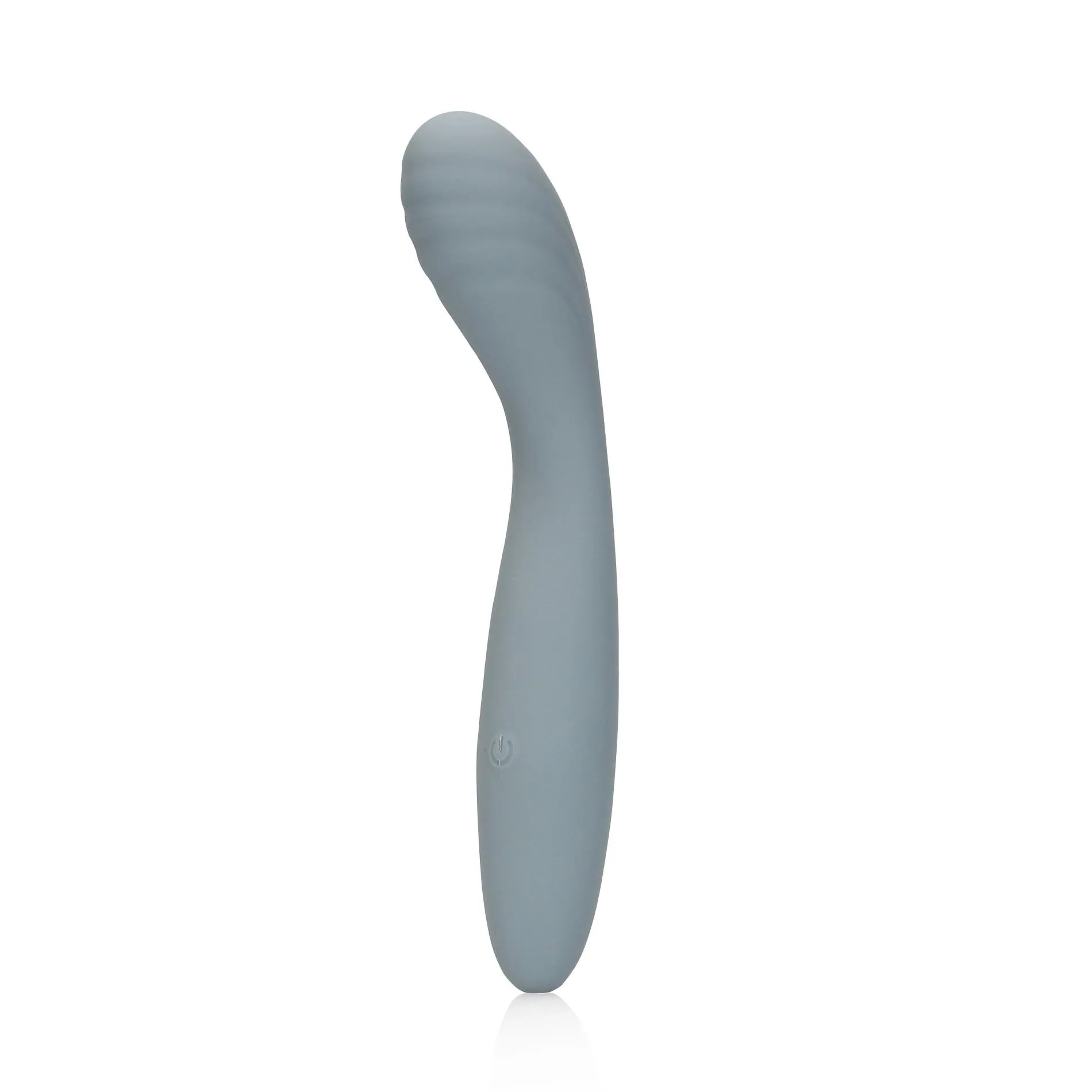 Loveline Ultra Soft Silicone G-Spot - Wibrator, Szary, 20 cm