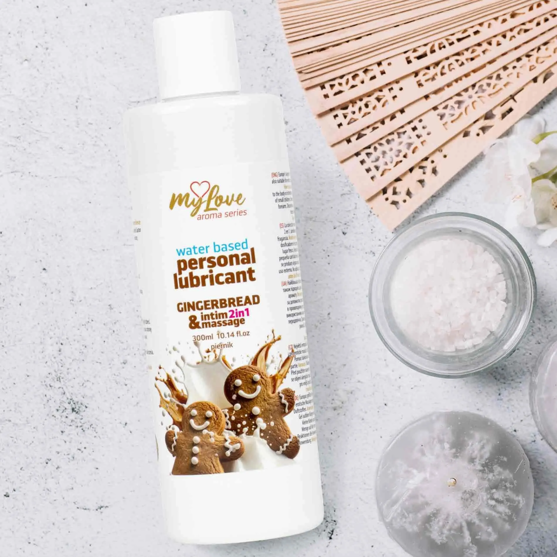 MyLove Aroma Series Intim&Massage 2in1 Gingerbread - Lubrykant, Imbir, 300 ml