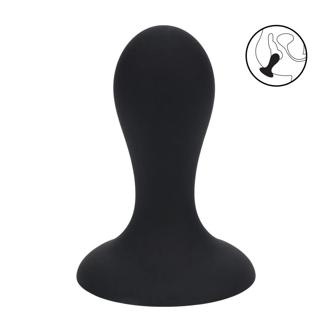 Анальная пробка Levelz Single Rattle Liquid, 8.5 см (черный)