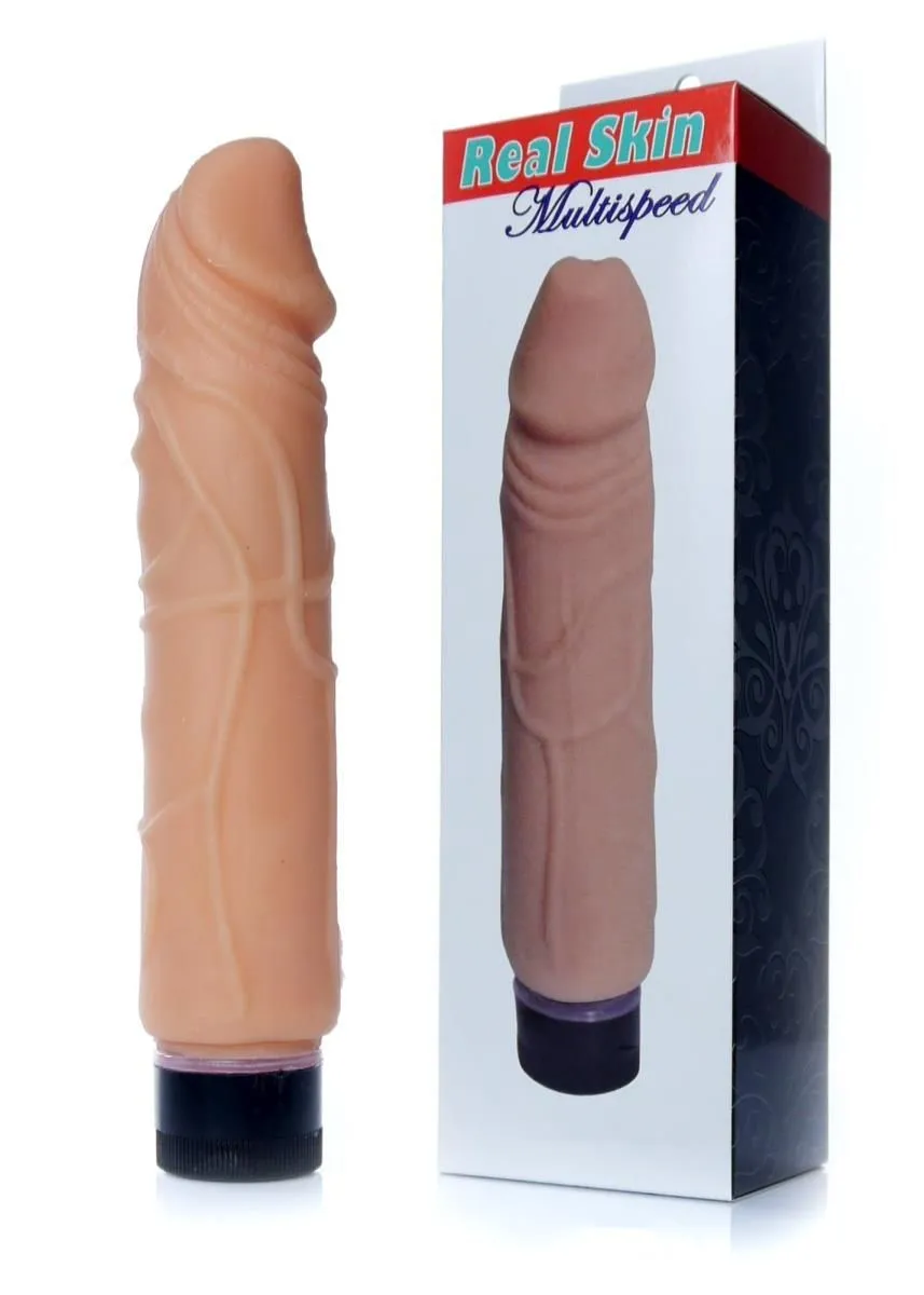 B - Series EasyLove Real Skin - Wibrator, W kolorze cielistym, 22 cm