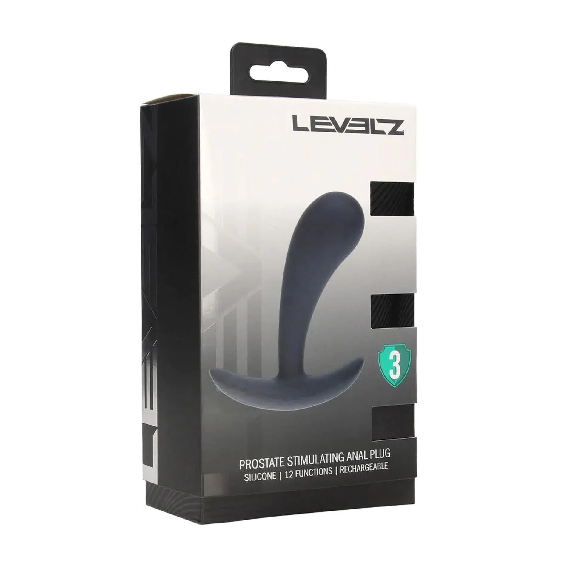 Shots Vibrating M - Stymulator prostaty, Czarny, 12.5 cm