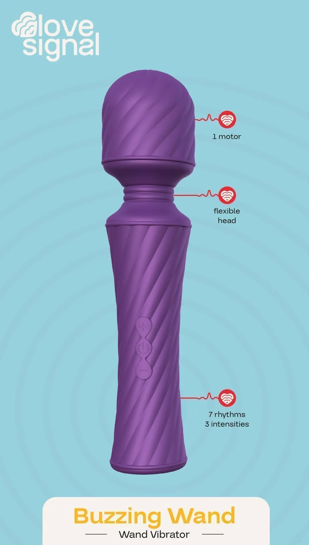 Вибромассажер Dream Toys Buzzing Wand, 20 см (фиолетовый)