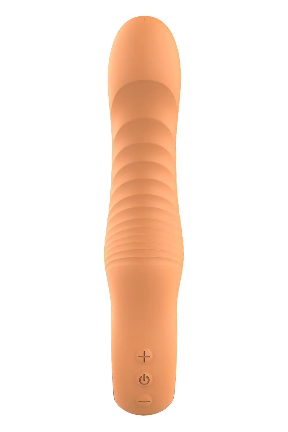 Вибратор Glam Flexible Ribbed Vibe, 22 см (оранжевый)