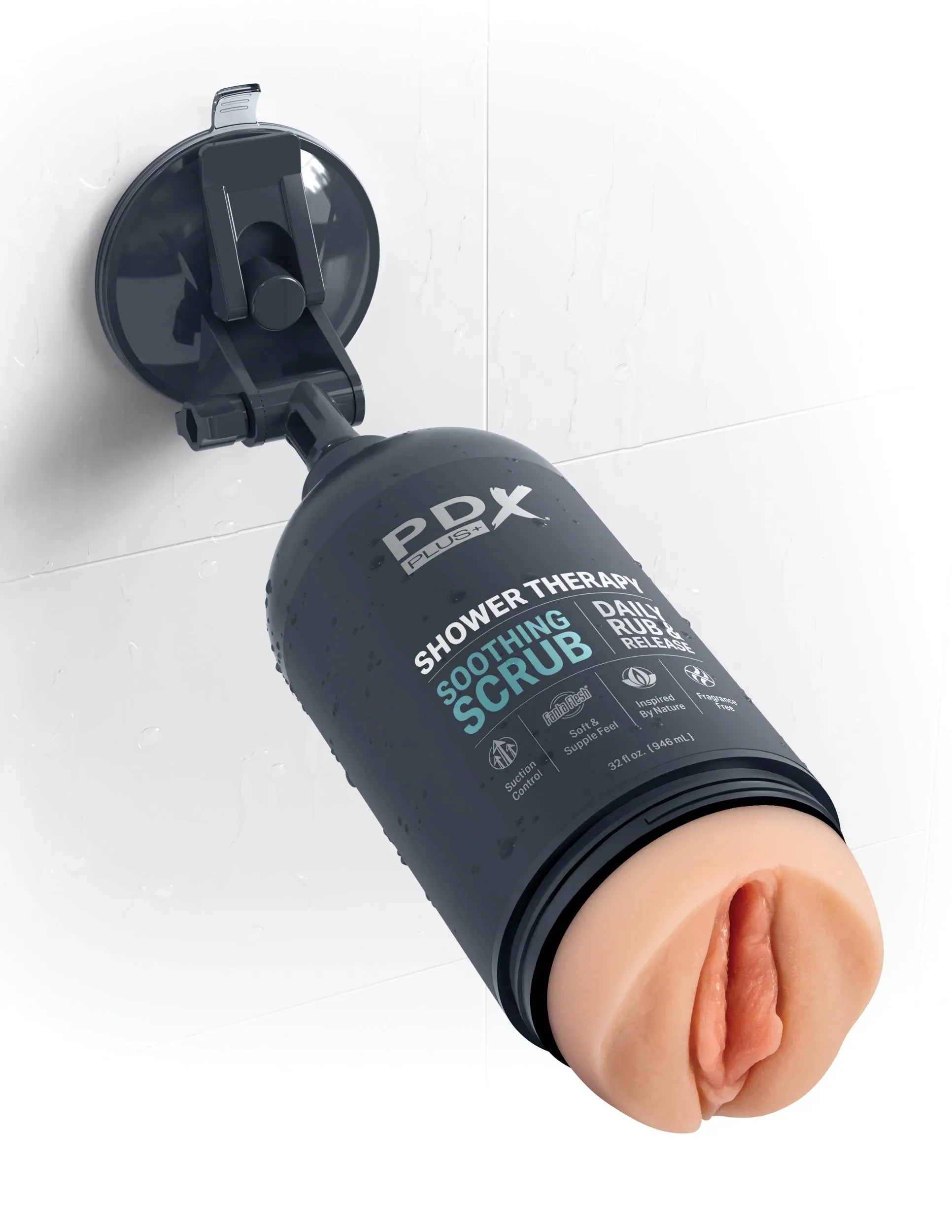 Pipedream Pdx Plus Shower Therapy Soothing Scrub -, W kolorze cielistym, 17.8 cm