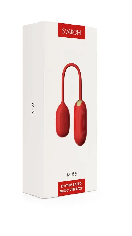 Виброяйцо Svakom Muse, 29,5 см (красный)
