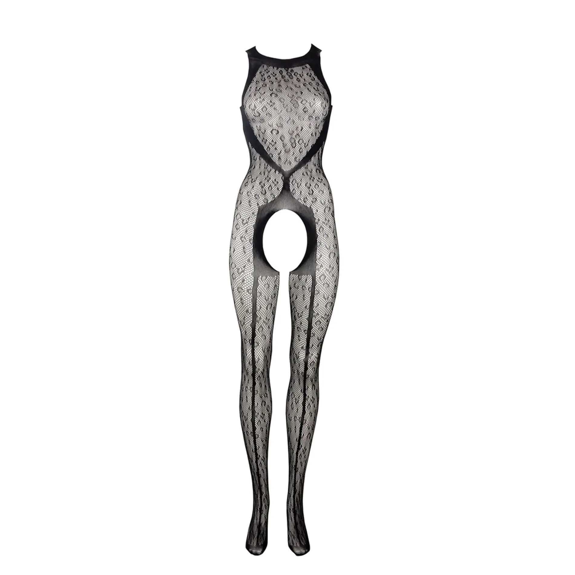 Бодістокінг Le Désir Leopard, One Size (чорний)