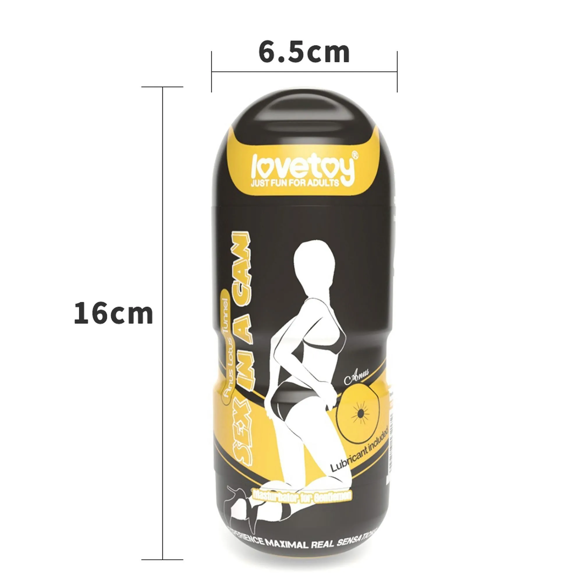 Мастурбатор з вібрацією LoveToy Sex In A Can Anus Stamina Tunnel (тілесний)