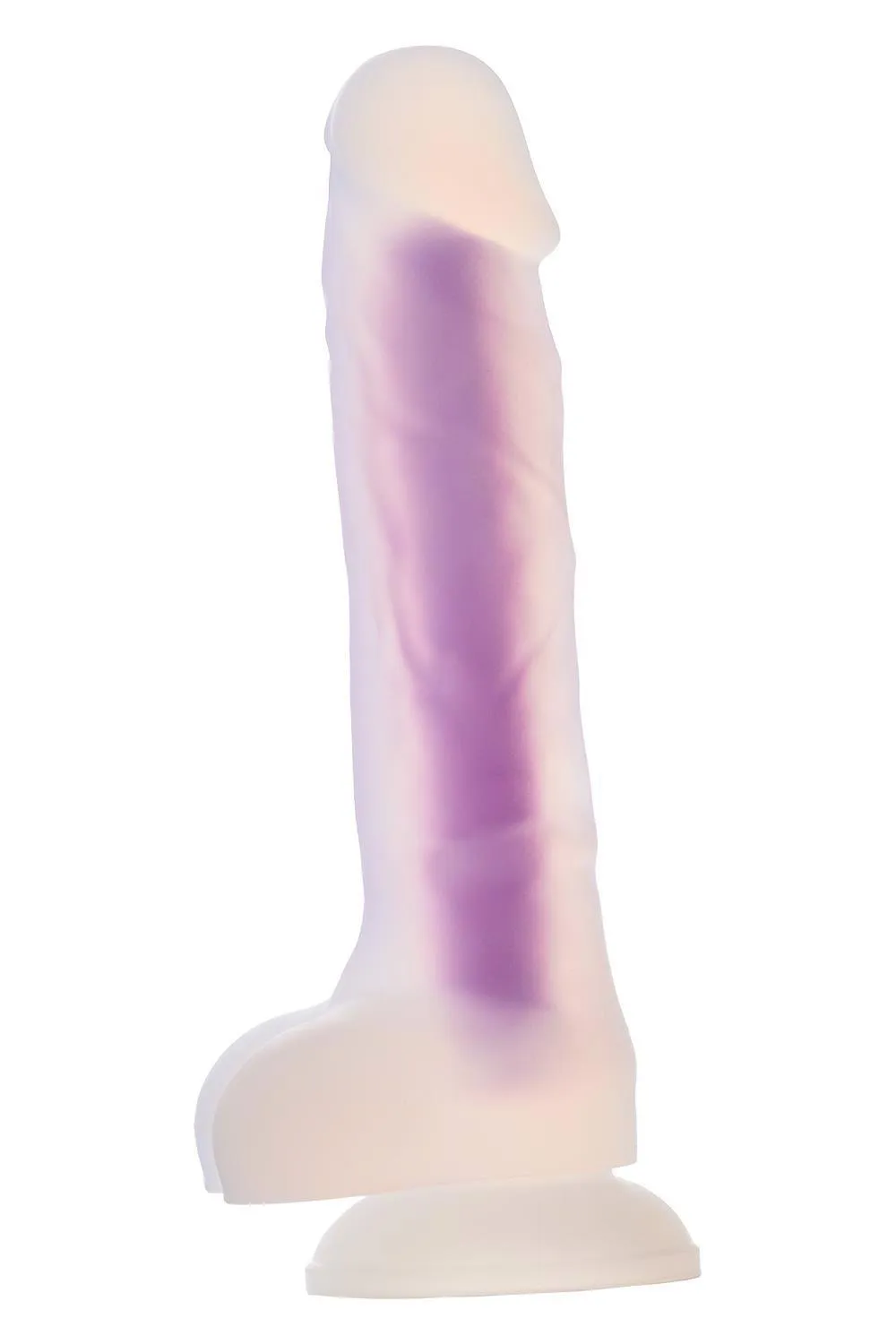 Radiant - Neonowe dildo, Niebieski, 19 cm