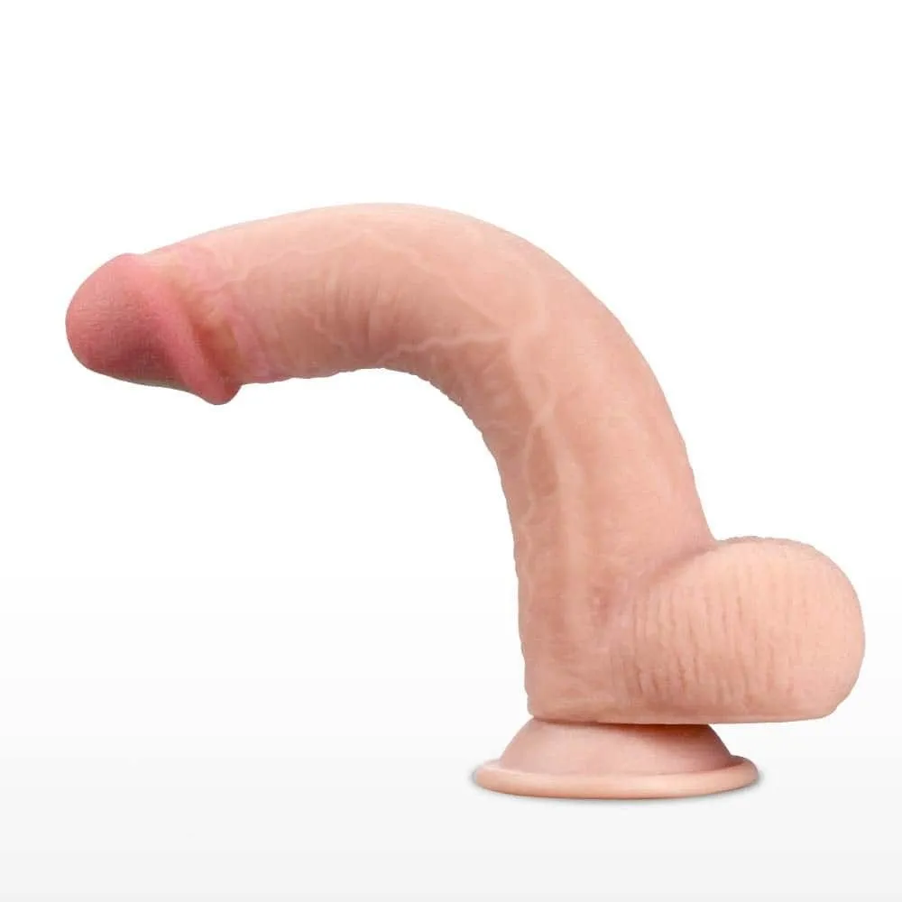 Фалоімітатор LoveToy Sliding-Skin Dual Layer Dong 9" Flesh, 23 см (тілесний)