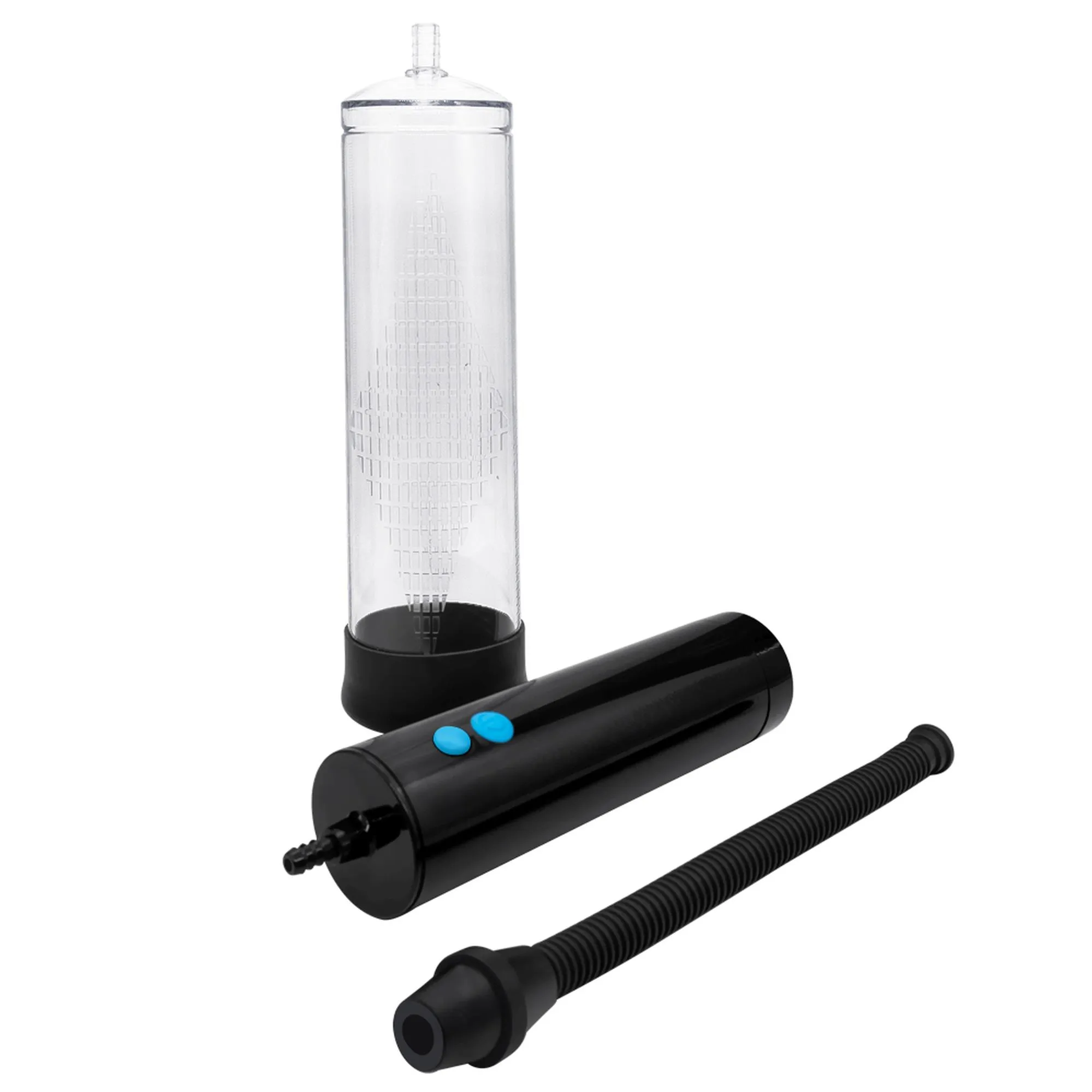 B - Series Power Powerpump USB Rechargeable Electric Vacuum Pump - Pompka do penisa B -, Przezroczysty, 22 cm