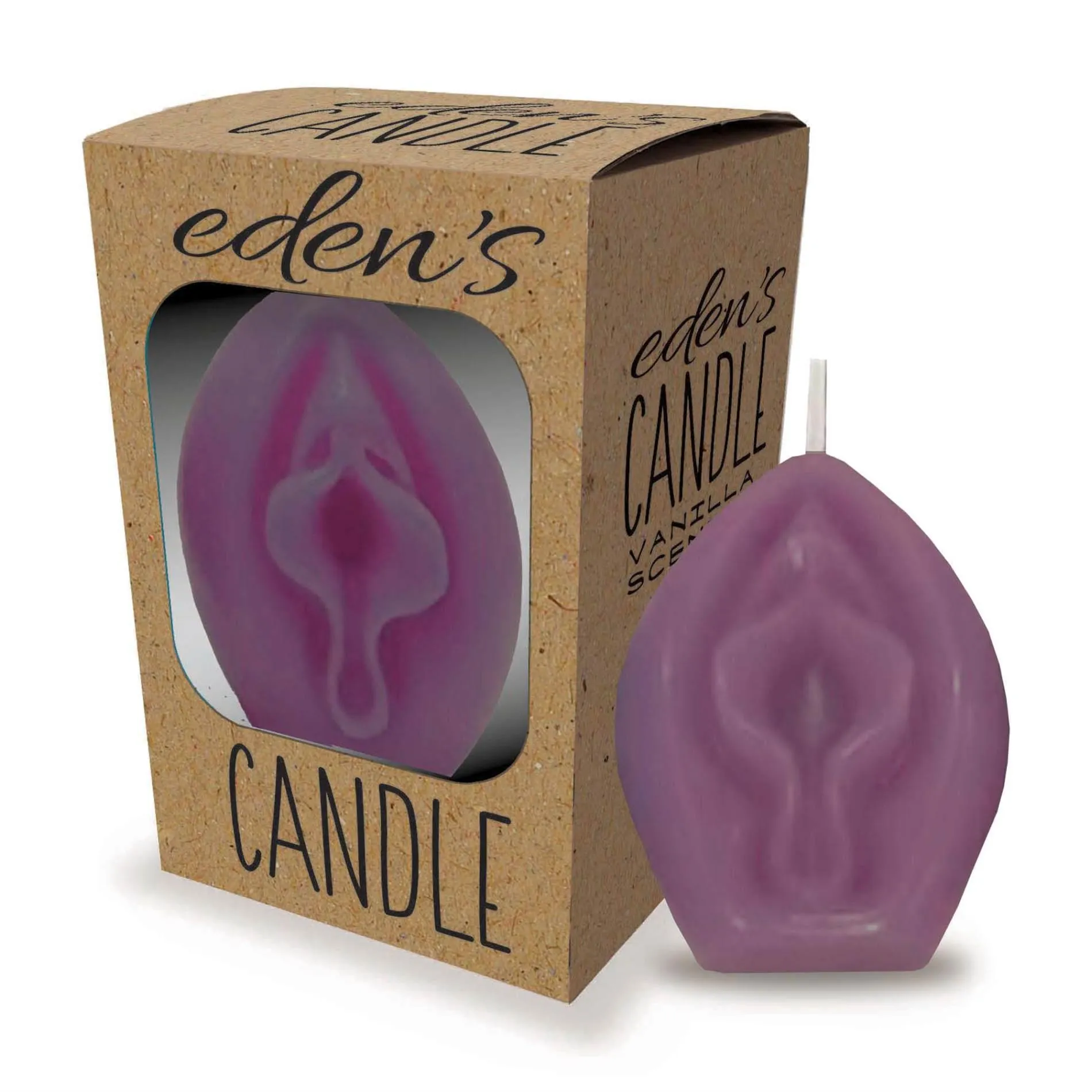 Little Genie Productions Vanilla Scented Vagina - Świeca, Баклажановый, Wanilia