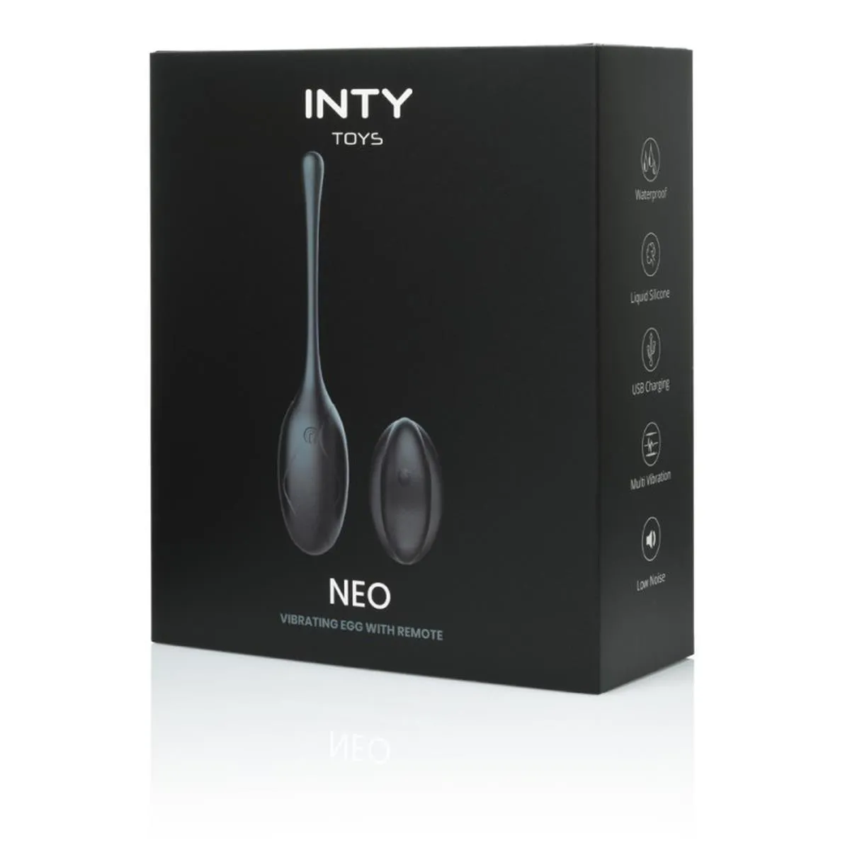 Віброяйце INTY Toys Neo, 17.5 см (чорний)