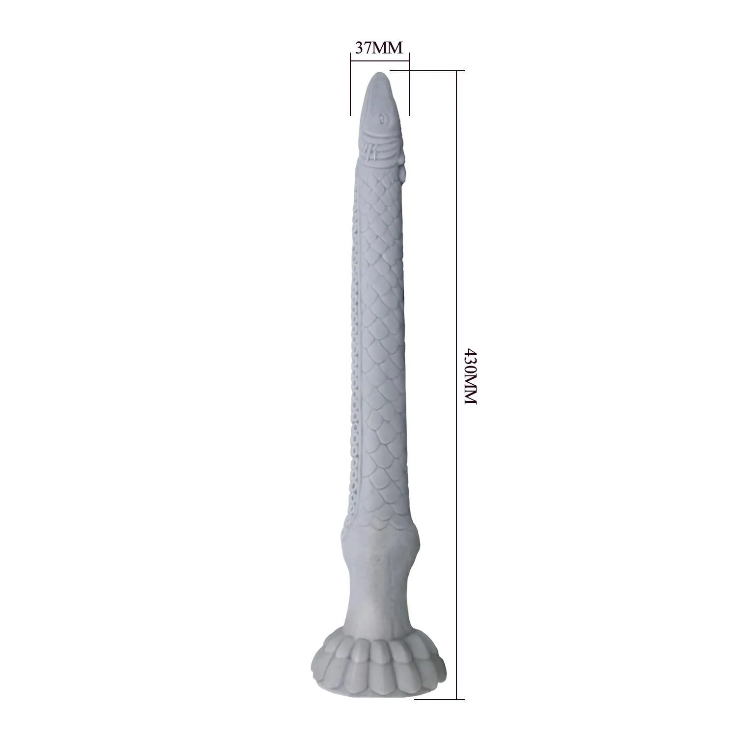 BAILE Power Monsters Basilisk - Dildo, Szary, 43 cm