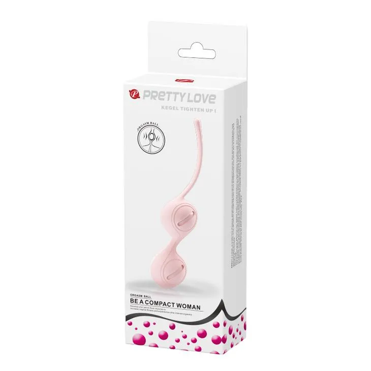 Вагинальные шарики Pretty Love Kegel Tighten Up, 16,3 см (светло-розовый)