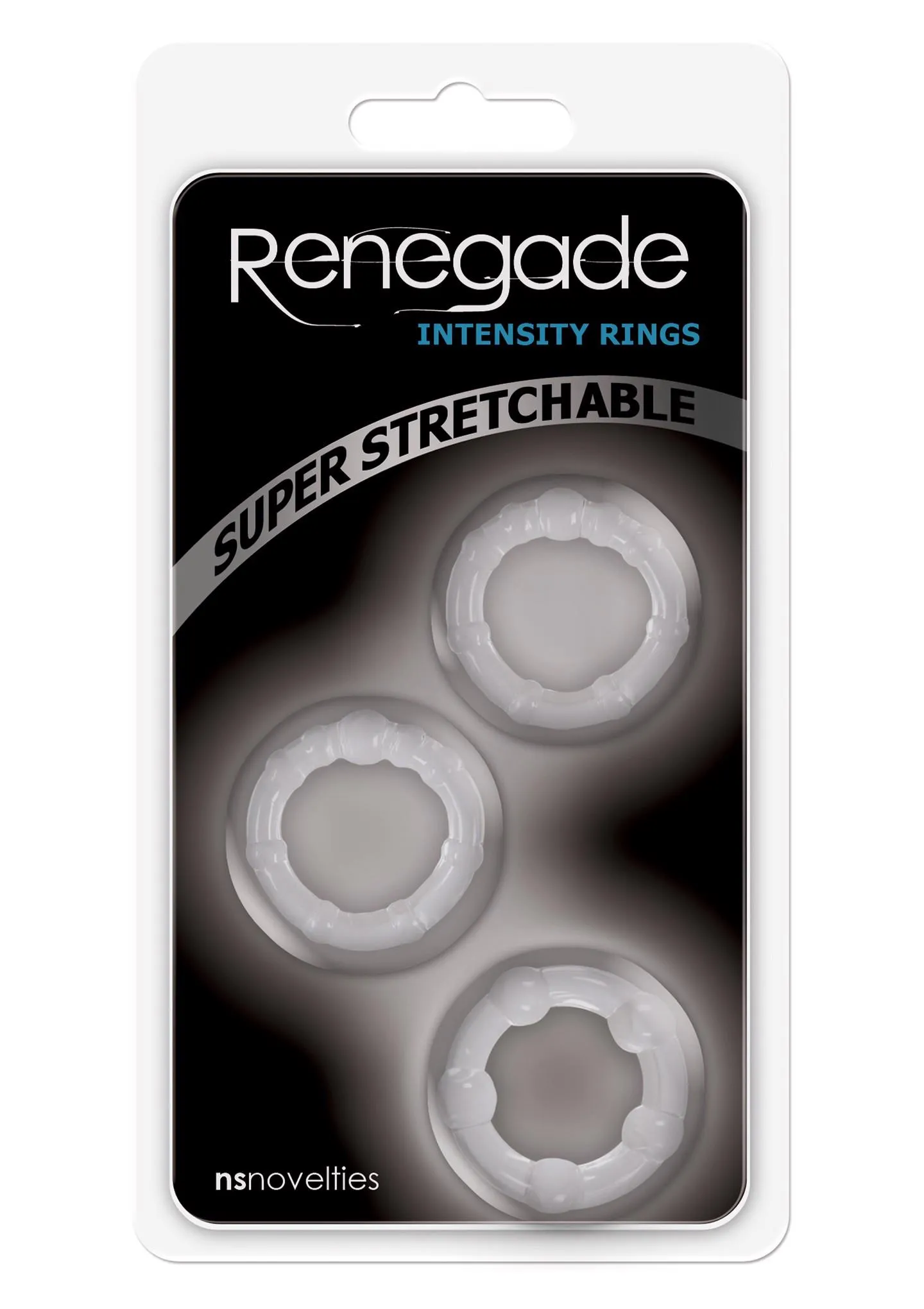 Набор эрекционных колец Renegade Intensity Rings, 3 шт (прозрачный)