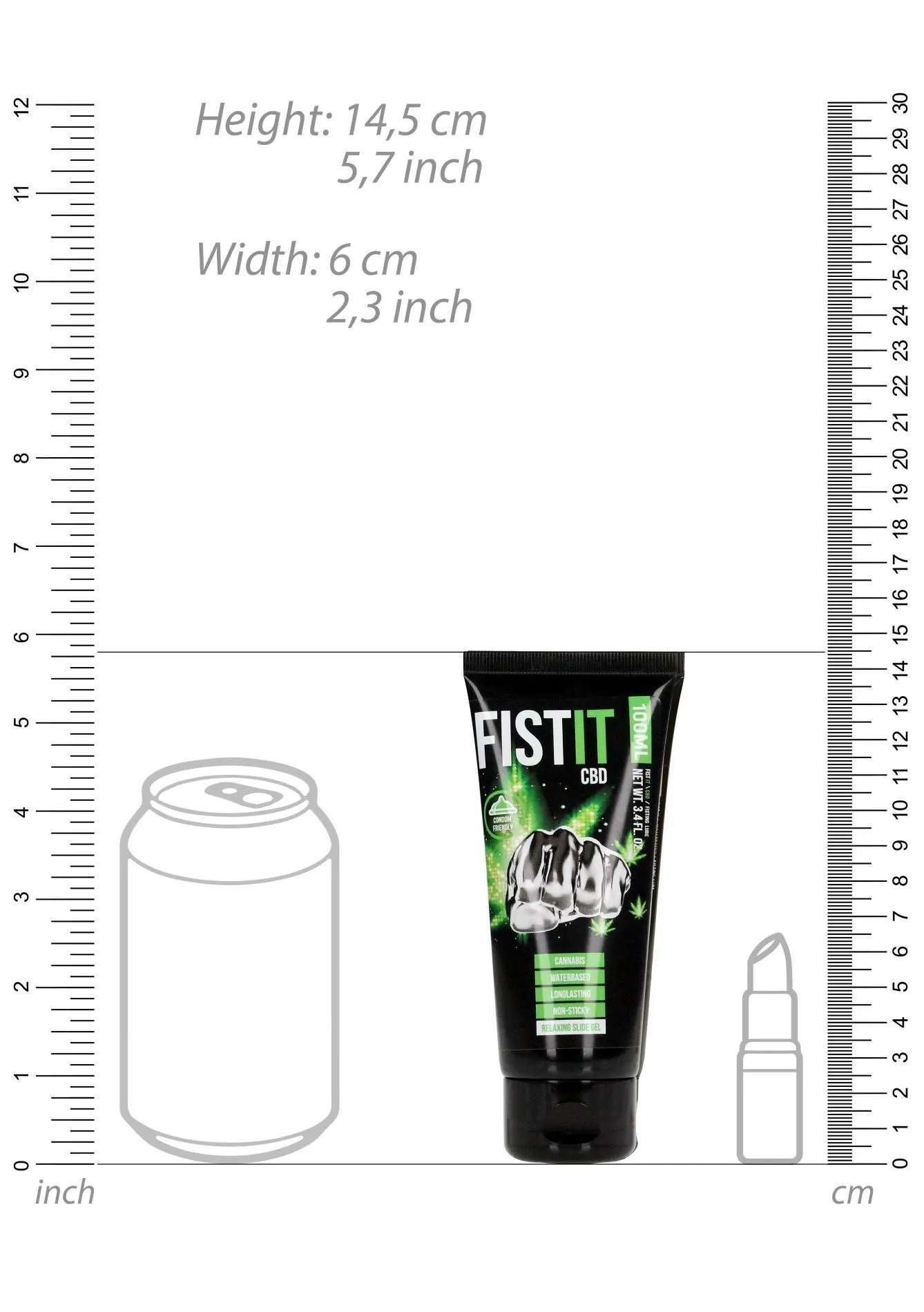 Fist It by Shots Cbd - Lubrykant na bazie wody, Bezzapachowy, 100 ml