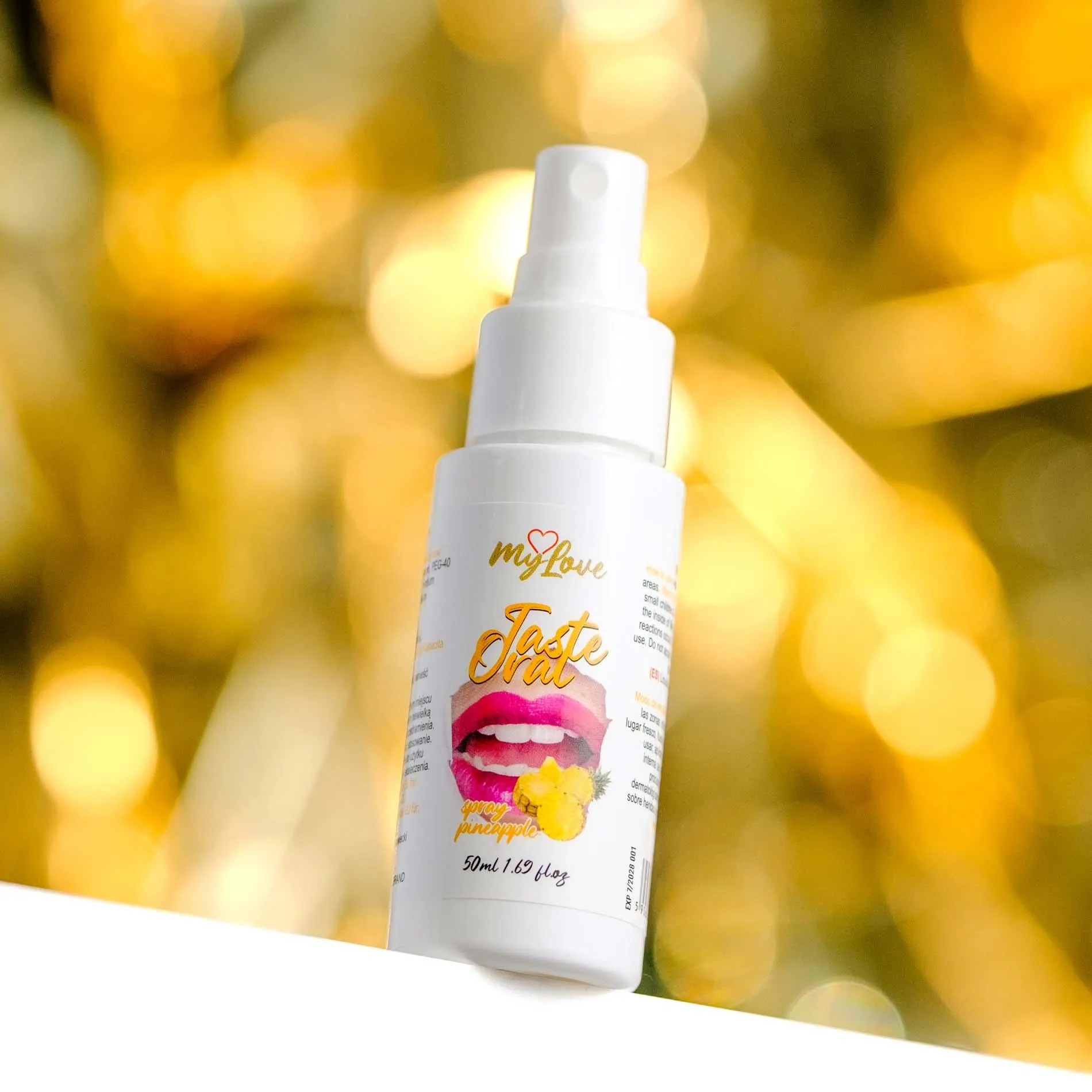 MyLove Taste Oral Spray Pineapple - Spray do seksu oralnego, Ananas, 50 ml
