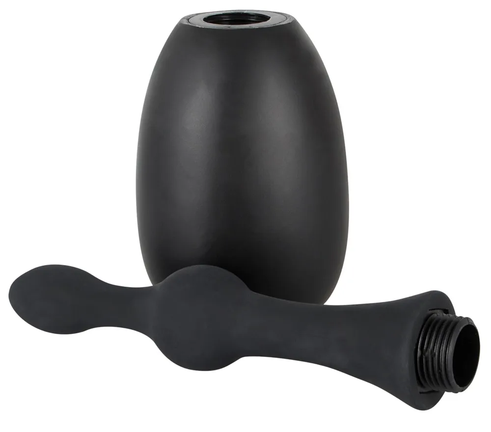Black Velvets Douche Small - Prysznik analny, Czarny, 23.5 cm, 200 ml