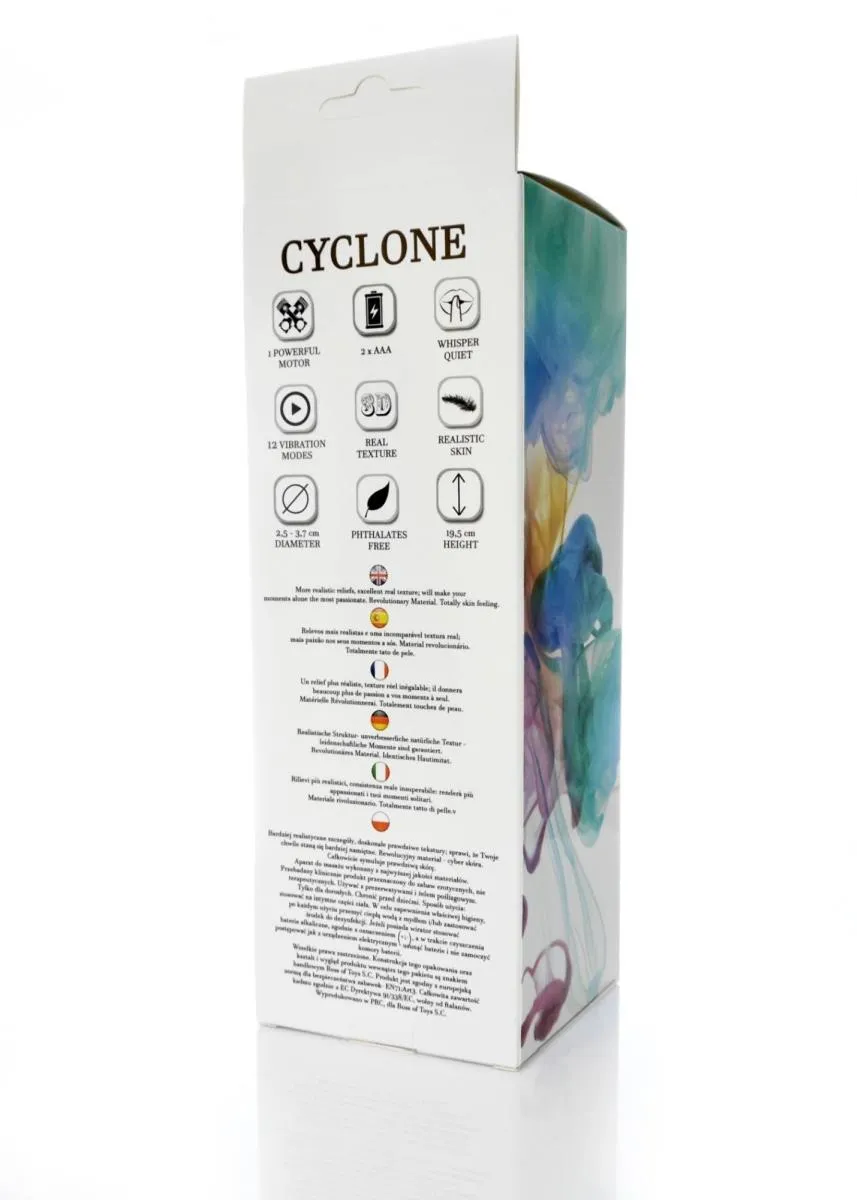 Boys of Toys Cyclone - Wibrator B -, W kolorze cielistym, 19.5 cm