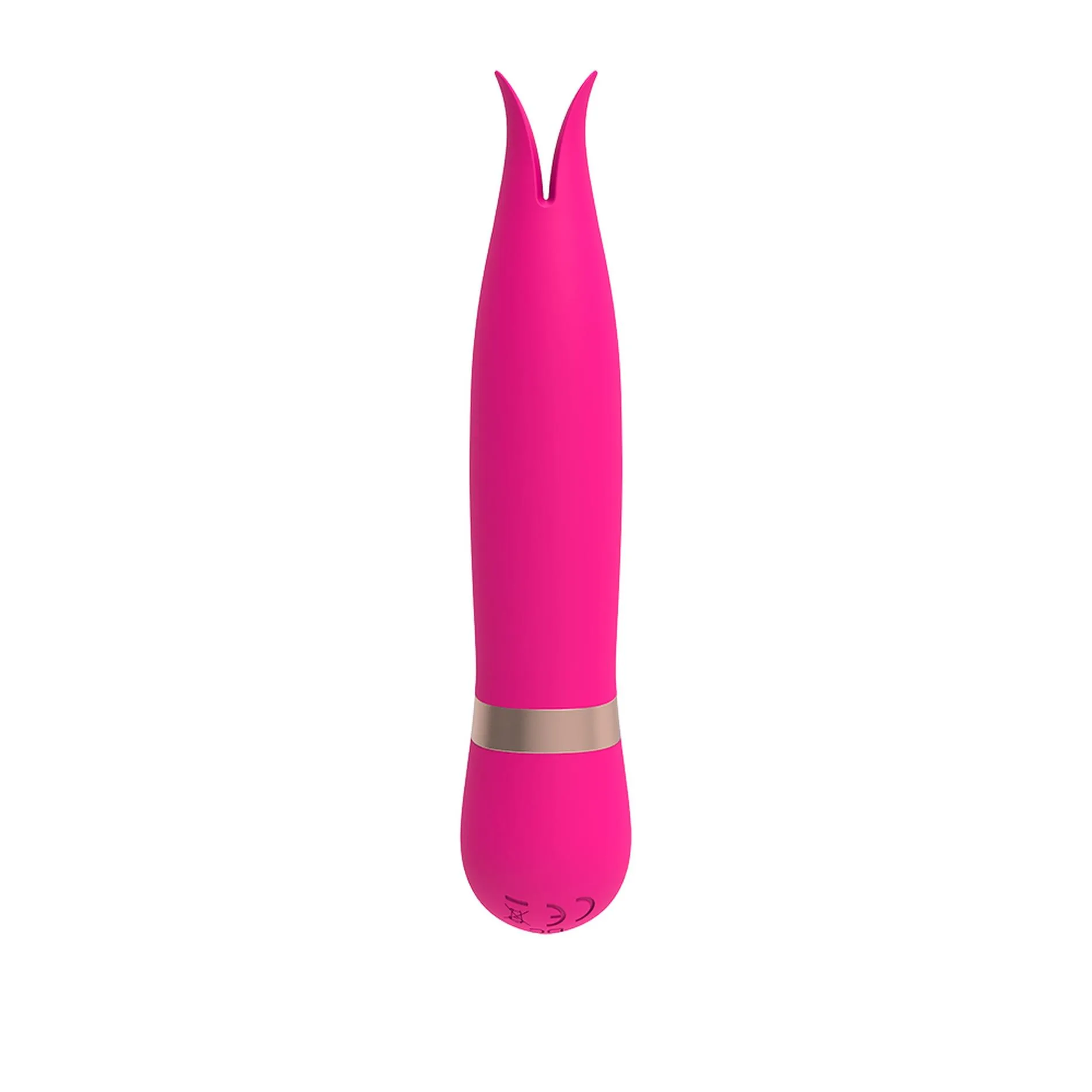 Вибратор M-mello Forked Vibe, 13 см (розовый)