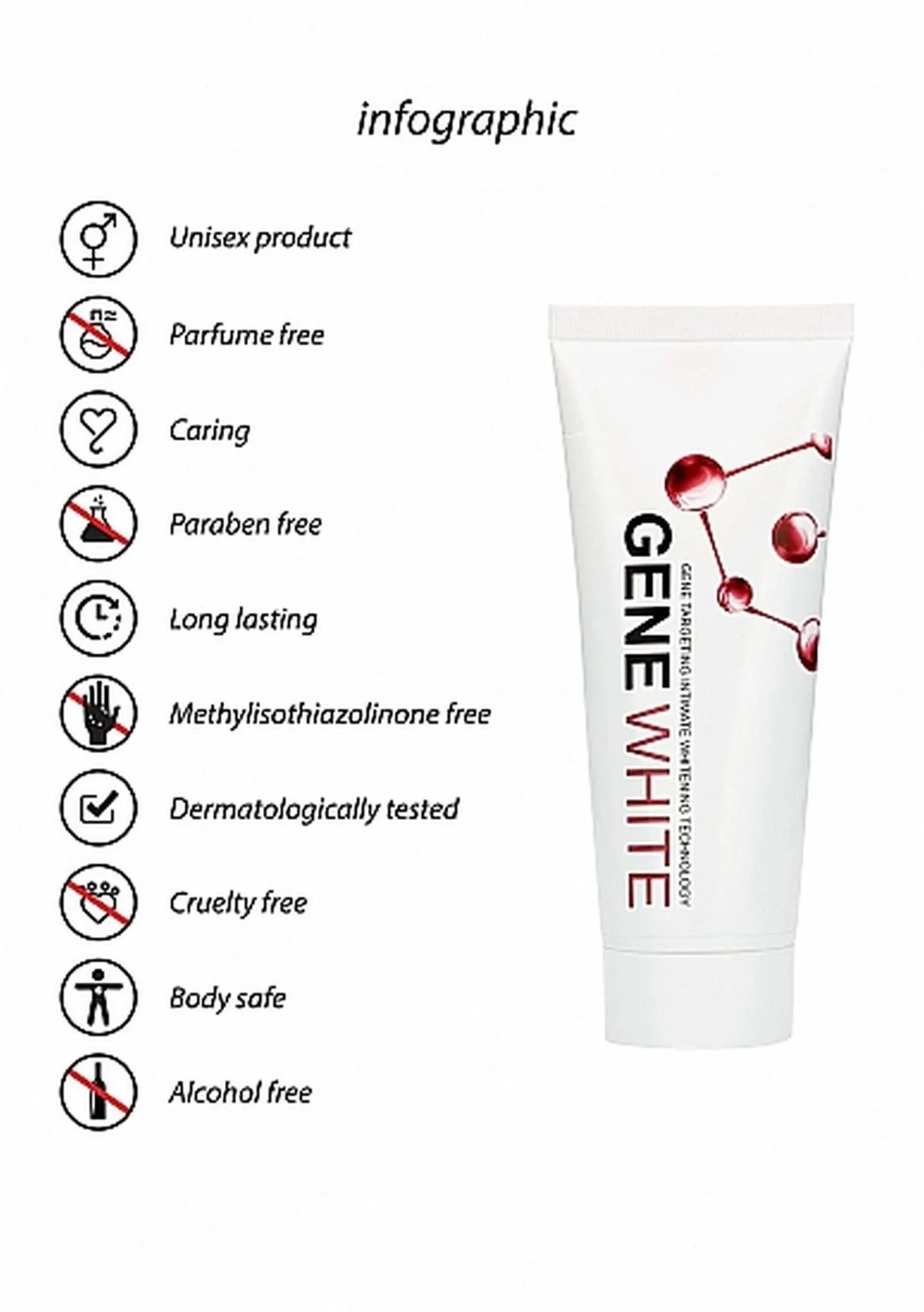 Крем Pharmquests Lighten Cream Gene White, 100 мл
