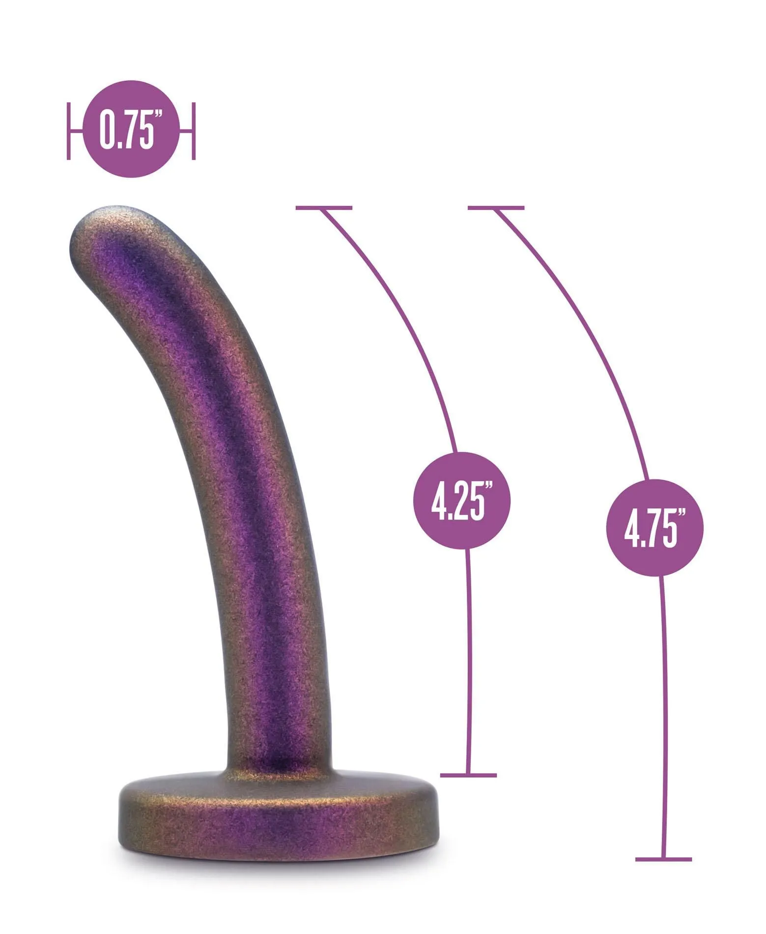 Blush Temptasia Surrender Peg - Dildo, Fioletowy, 12 cm