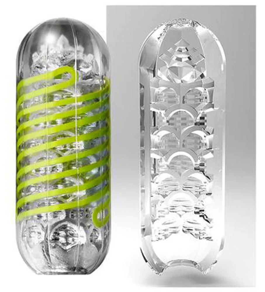 Tenga Spinner Shell - Masturbator, Zielony, 17 cm