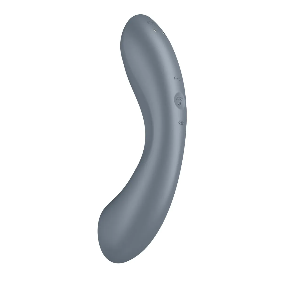 Вакуумний стимулятор клітора з вібрацією Satisfyer Curvy Trinity 1 (сірий)