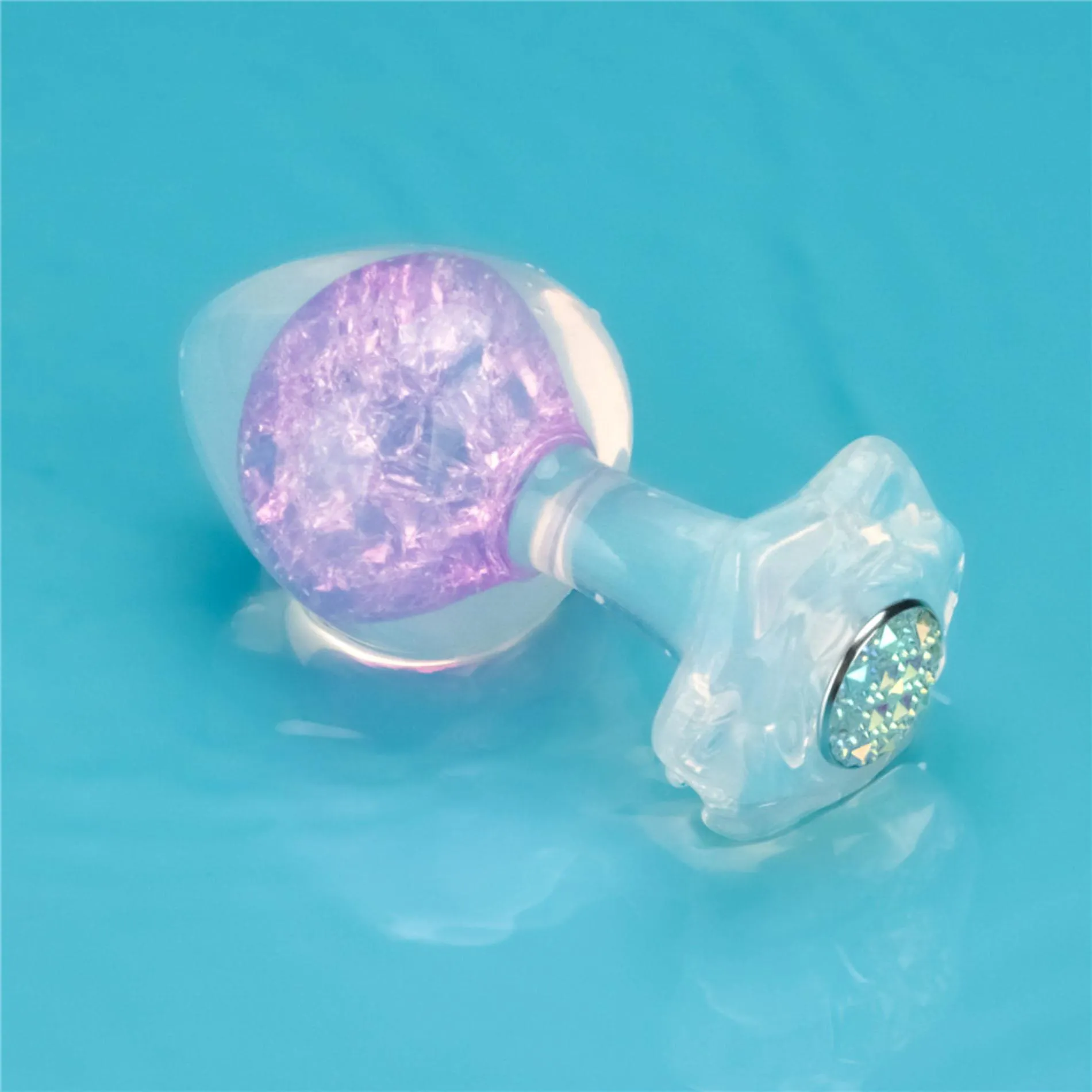 Lovetoy Gemoria - Korek analny, Fioletowy, 11.3 cm