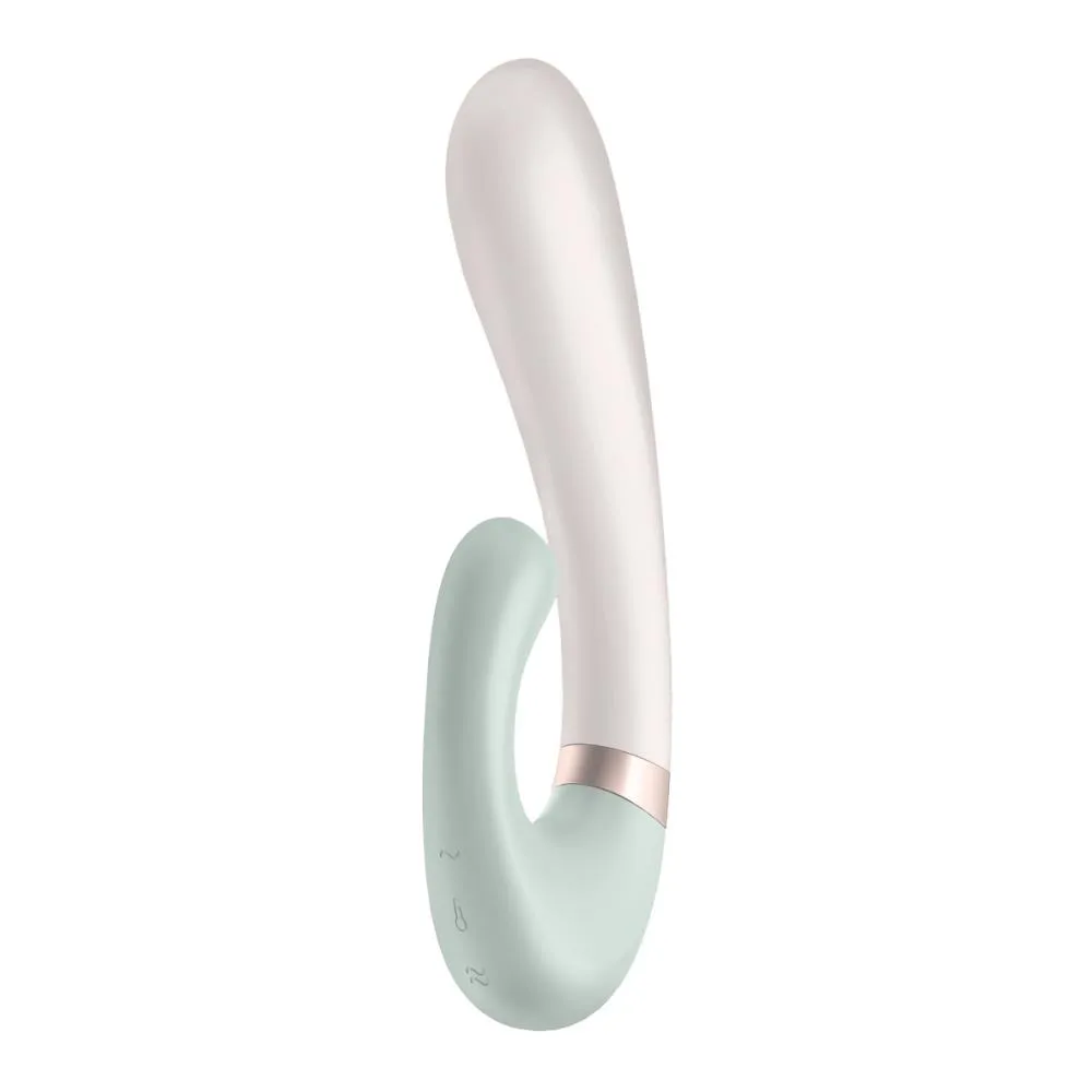 Satisfyer Heat Wave - Wibrator królik, Mięta, 20 cm