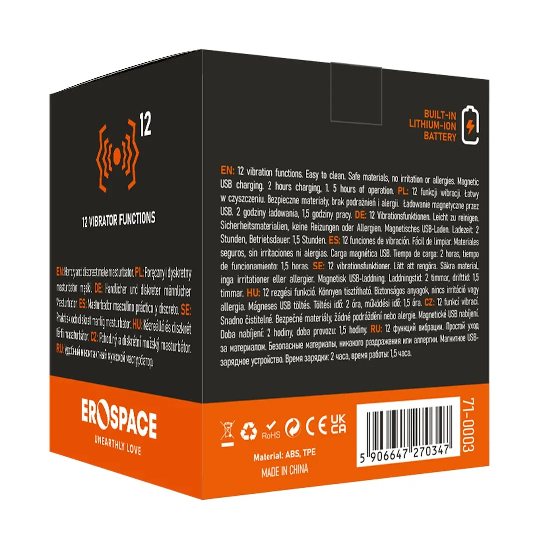 EROSPACE Men, s Play B3 - Masturbator, Biały, 10.2 cm
