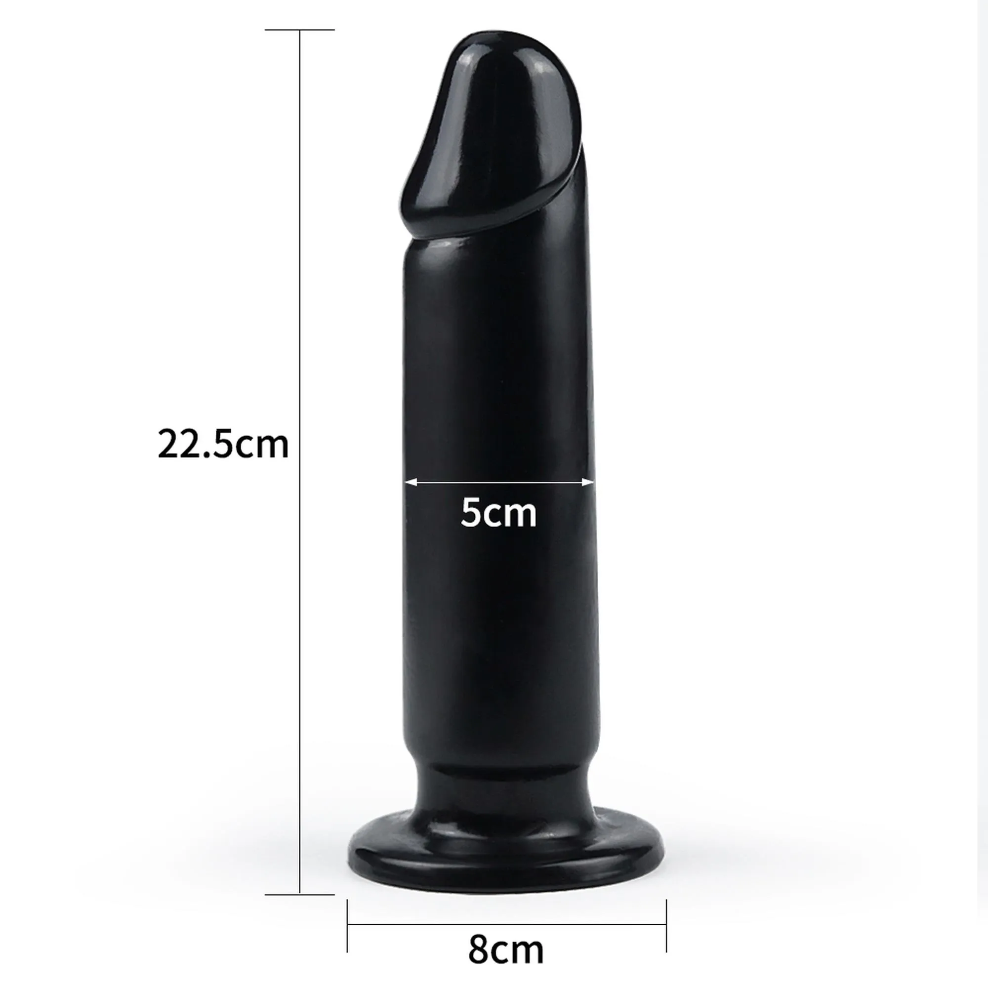 Большая анальная пробка LoveToy King-Sized,  23.5х5 см (чёрный)