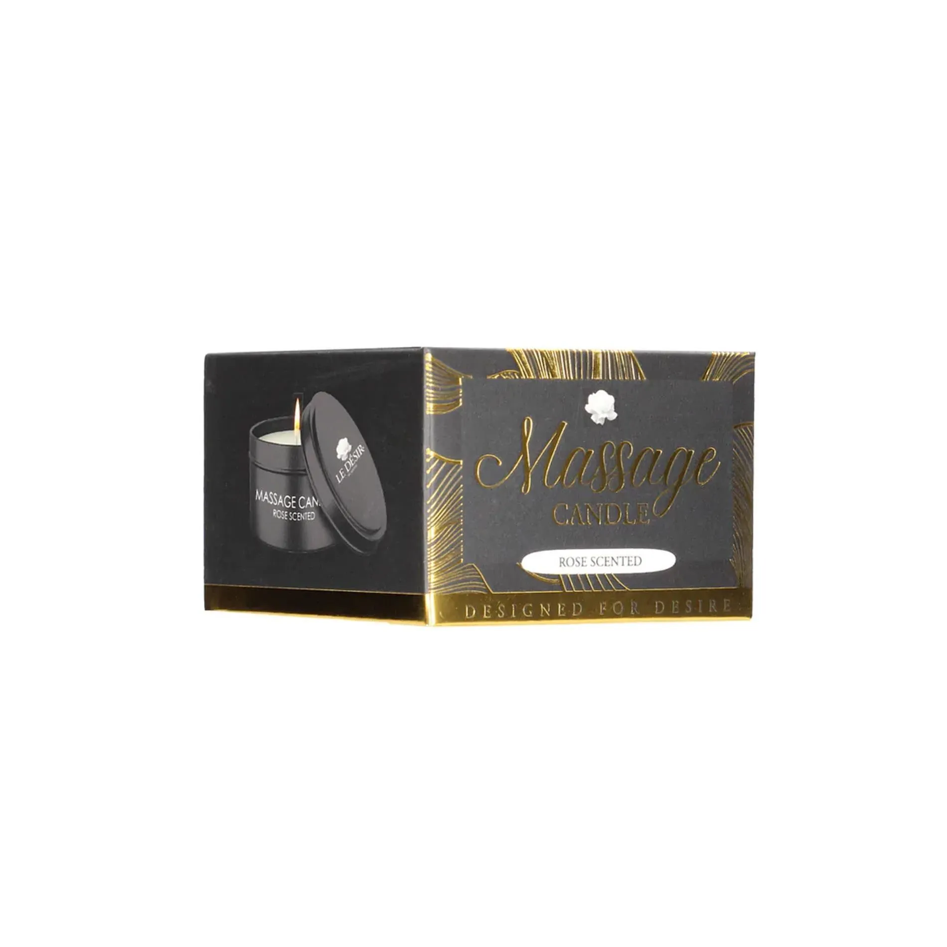 Масажна свічка Le Desir Erotic Massage Candle Rose Scented, 100 г