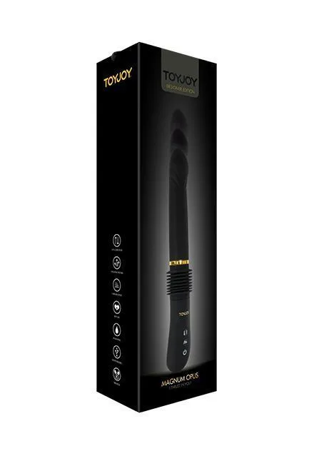 Вібратор Toy Joy Magnum Opus Thruster, 30 см (чорний)
