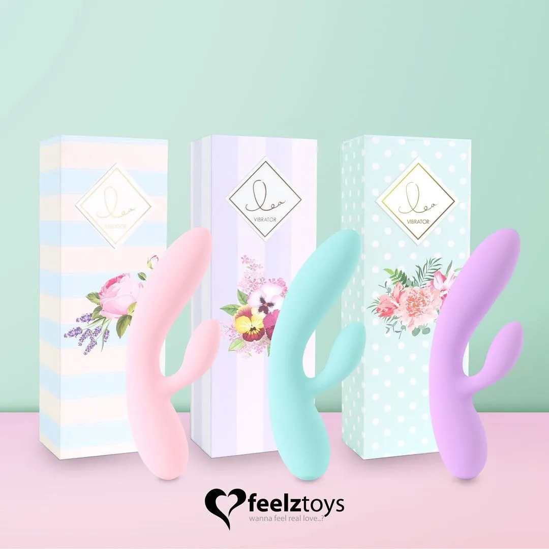 FeelzToys Lea Rabbit - Wibrator królik, Różowy, 20 cm