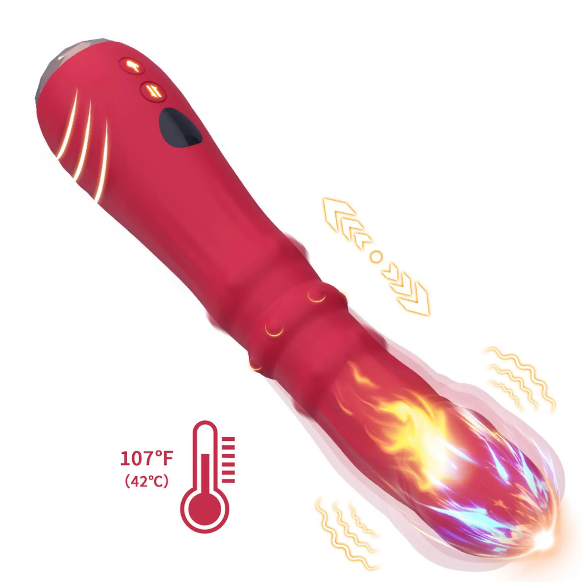 Вибратор B - Series Joy Jackal, 21.9 см (красный)