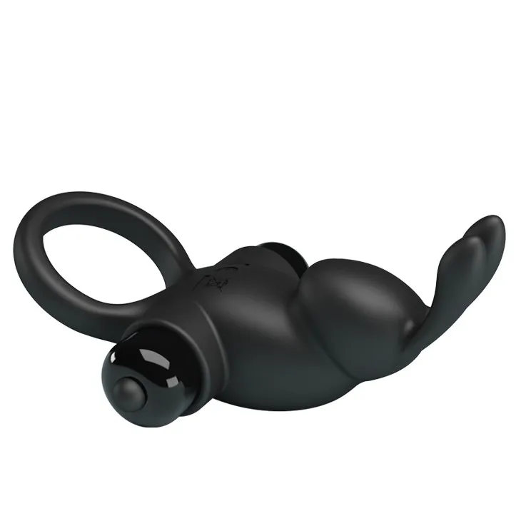 Эрекционное кольцо Pretty Love Vibrant Penis Ring I, 11,3 см (черный)