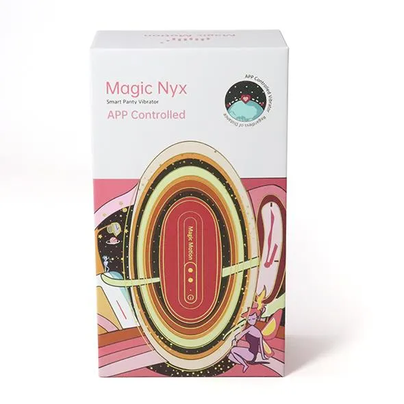 Magic Motion Nyx - Wibrator do majtek, Czerwony, 8, 8 cm
