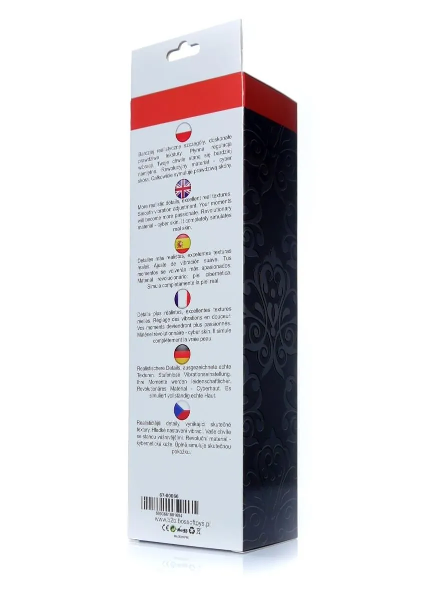 B - Series EasyLove Real Skin - Wibrator, W kolorze cielistym, 22 cm
