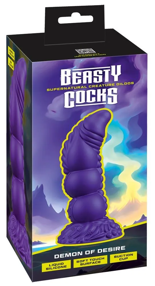 Фаллоимитатор Beasty Cocks Demon of Desire, 22.5 см (синий)