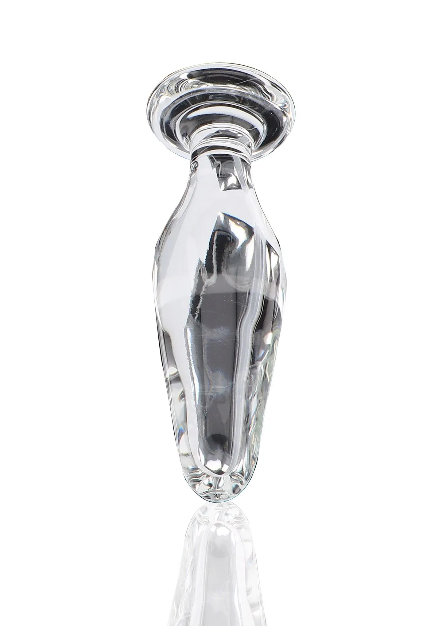 Анальная пробка Glass Worxx Star Sparkler, 12 см (прозрачный)