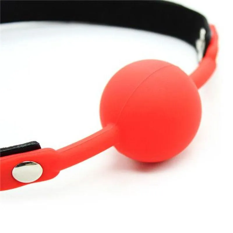 Toyz4lovers Ball Gag + Block - Knebel z kulką, Czerwony