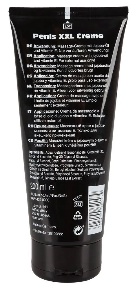 Крем для увеличения пениса Orion Penis XXL Creme, 200 мл