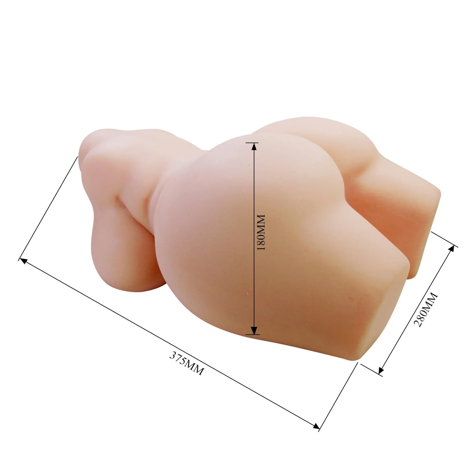 Crazy Bull Grace Vagina & Anal - Realistyczny masturbator, W kolorze cielistym, 37.5 cm