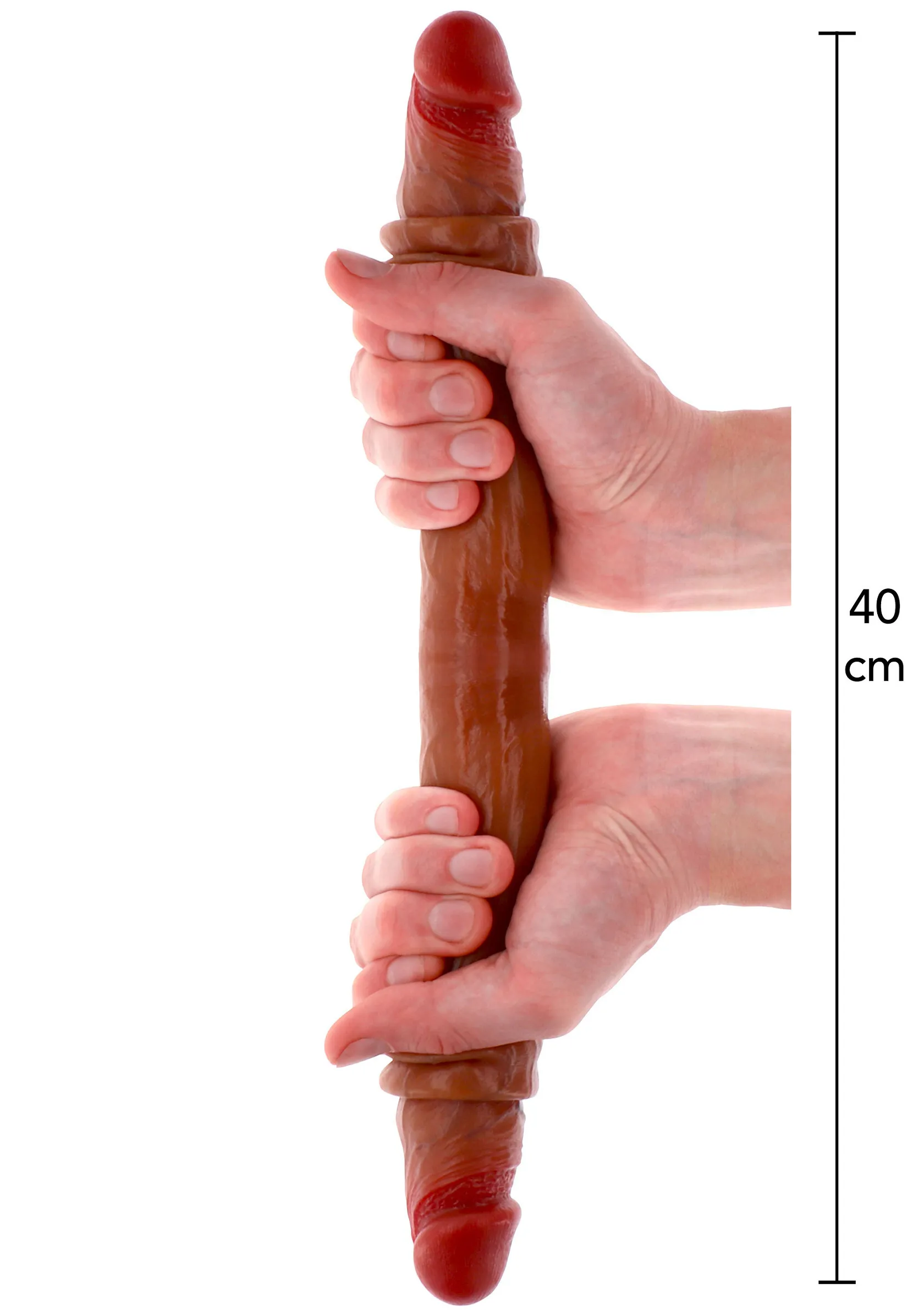 Фалоімітатор Get Real Foreskin D-Dong, 40 см (коричневий)