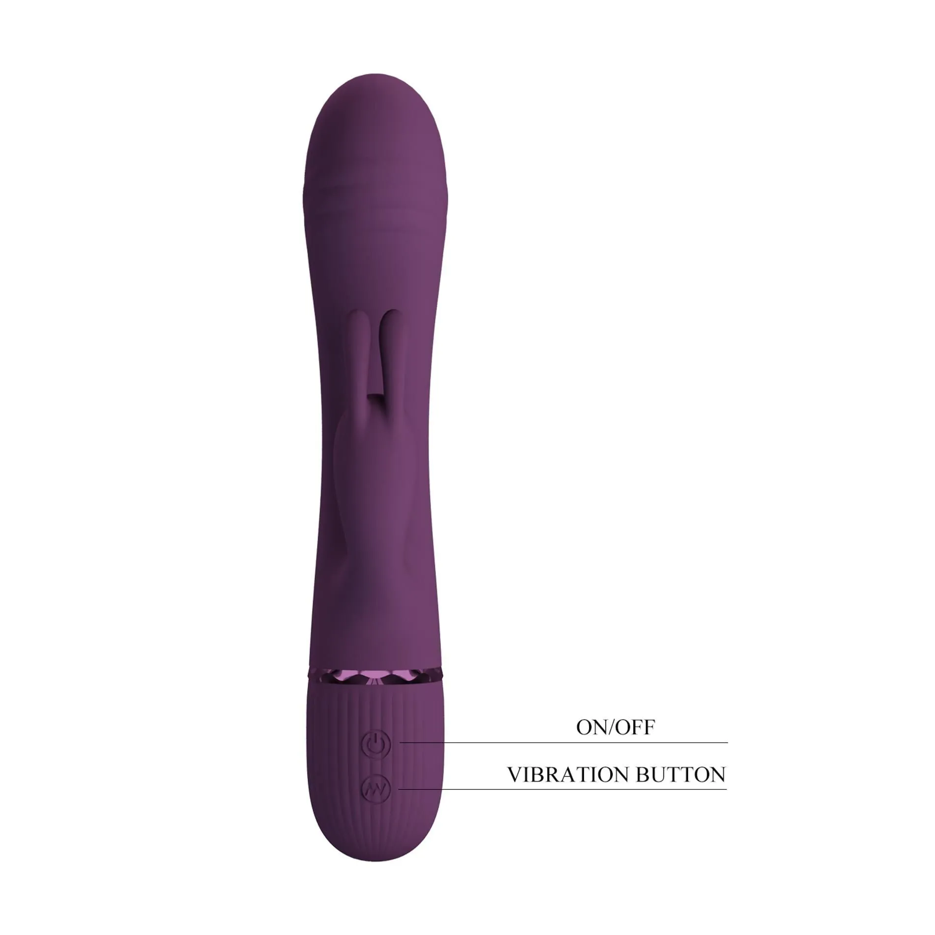 Pretty Love Scocco Purple - Wibrator królik, Fioletowy, 20 cm