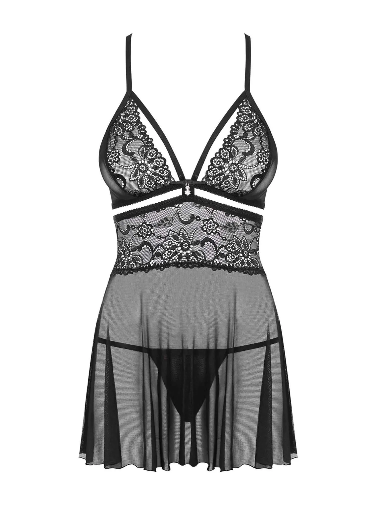Obsessive 838-Bab-1 - Komplet bielizny, S/M
