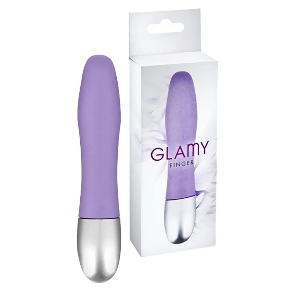Міні-вібратор Glamy Finger, 11 см (фіолетовий)
