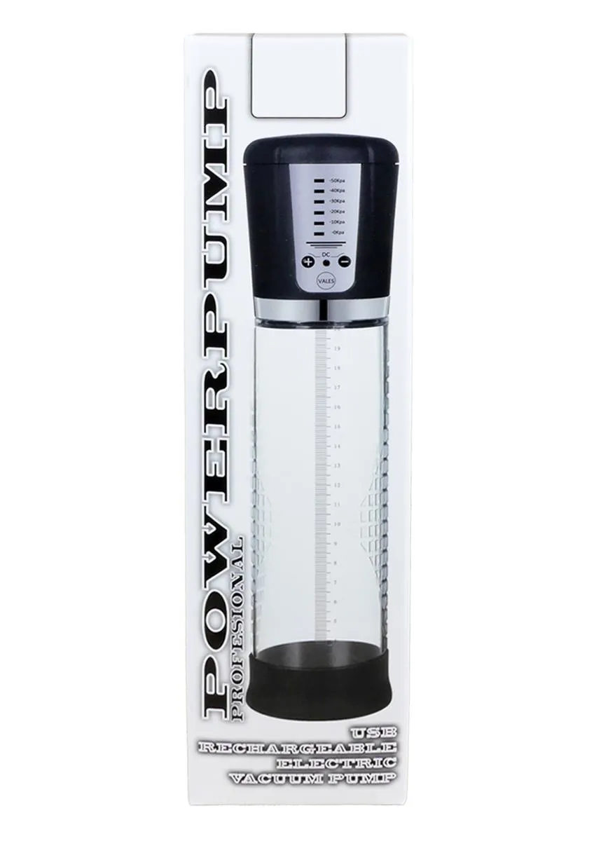 Вакуумная помпа для пениса B - Series Power Powerpump USB Rechargeable Electric Vacuum Pump (прозрачный)