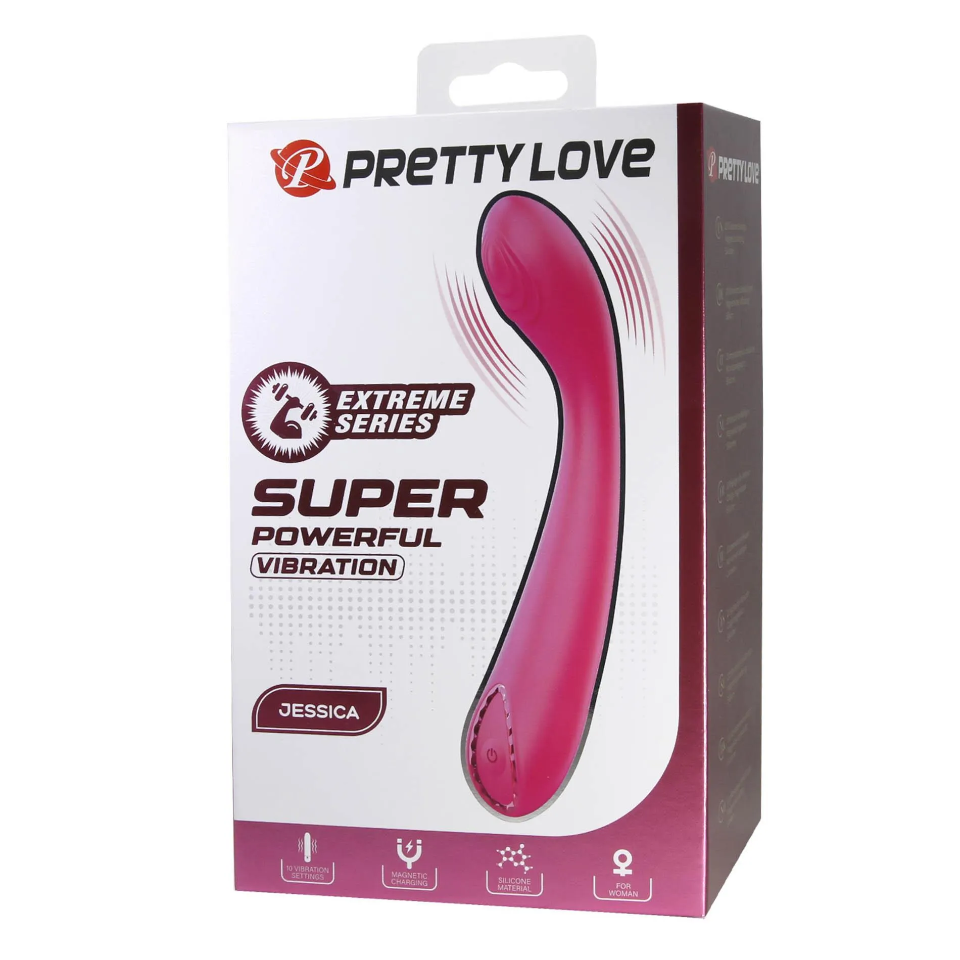 Вибратор Pretty Love Jessica, 15.8 см (розовый)